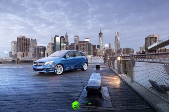 百公里加速不足10秒 组图：奔驰B级电动汽车