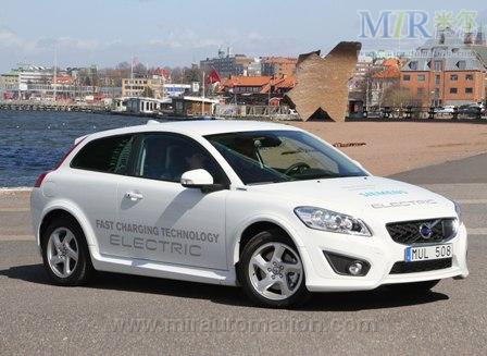 装配了西门子新型电机的第二代沃尔沃 C30 电动汽车