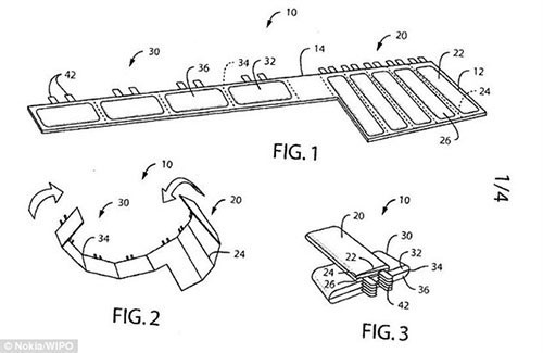 或出柔屏手机 诺基亚申请柔性电池专利 