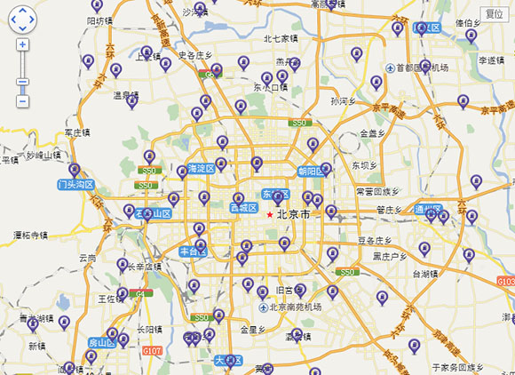 北京电动汽车充电桩分布图 40家4S店随便充