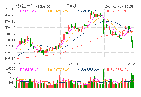 特斯拉汽车(TSLA.OQ)