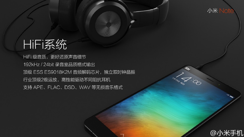 小米公司Note手机发布：6.95mm超薄机身 镜头不凸出