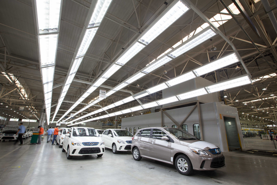 北汽新能源媒体开放日 解密纯电动车生产链