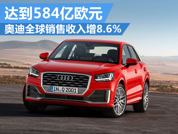 奥迪2015年度全球销售收入增8.6% 达到584亿欧元