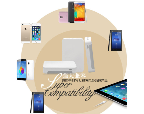 为大屏手机而生 Besiter13000毫安强尼思移动电源