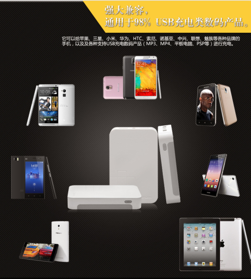 大屏手机的好机友--15000毫安Besiter强尼思移动电源