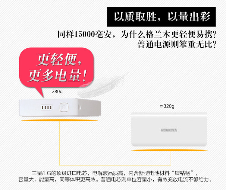 大容量大芯脏大气魄 为大屏手机而生