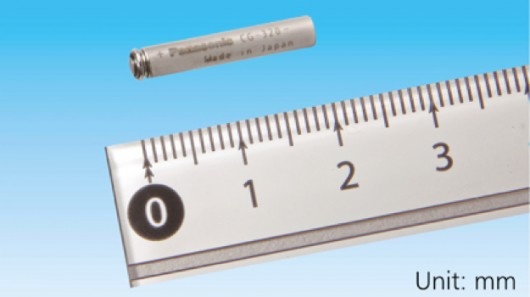 日本松下研制出业内最小的圆柱形充电锂电池