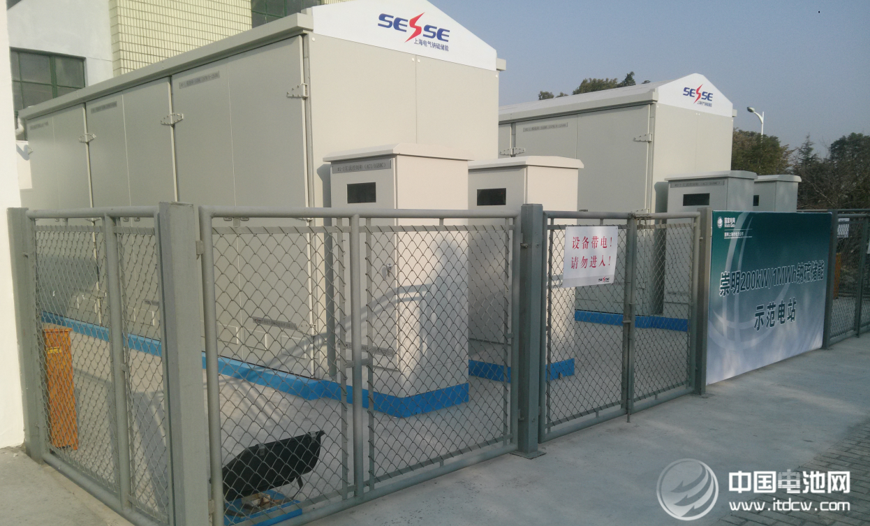 运行中的崇明MWH钠硫储能电站 