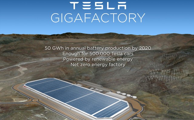 特斯拉“超级电池工厂”落户内华达州 年产50千兆瓦时锂电池