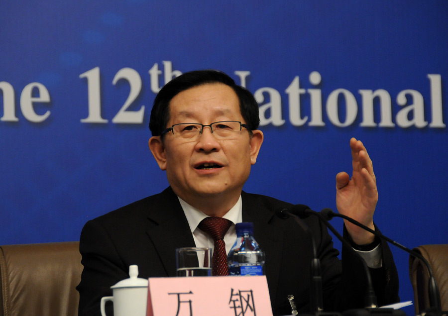 全国政协副主席、致公党中央主席万钢