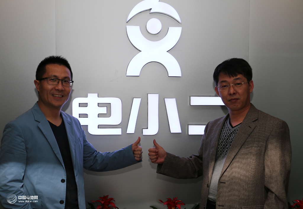 中国电池网CEO于清教与电小二董事长孙中伟