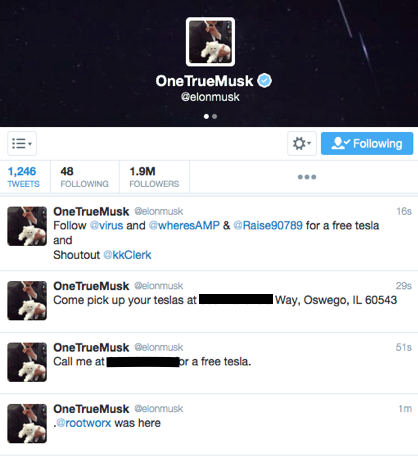 马斯克Twitter账号也被黑客挟持