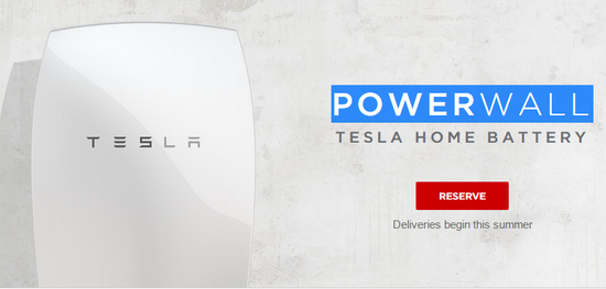 特斯拉发布储能电池Powerwall：3000美元起 夏末上市