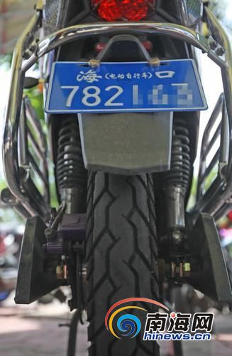 挂蓝牌的超标电动车