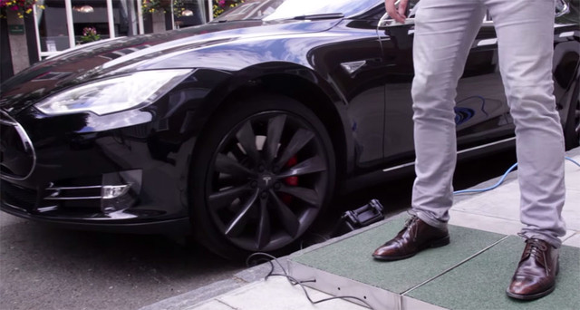 踏步充电模式 特斯拉充电设备成果发布 