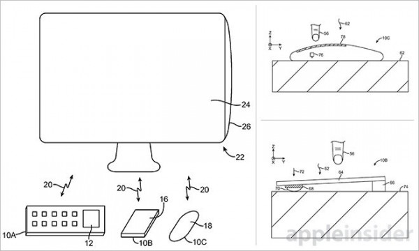 苹果专利：鼠标键盘触控板加太阳能电池 