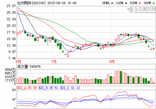 沧州明珠：上半年实现营收9.73亿元  同比增长0.75%