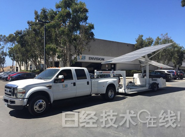 为EV进行100％可再生能源充电 全球首个可移动的独立型太阳能车棚