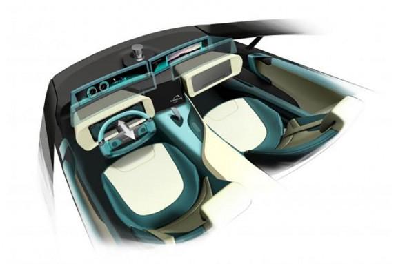 瑞士无人驾驶概念车曝光 配无人机小跟班