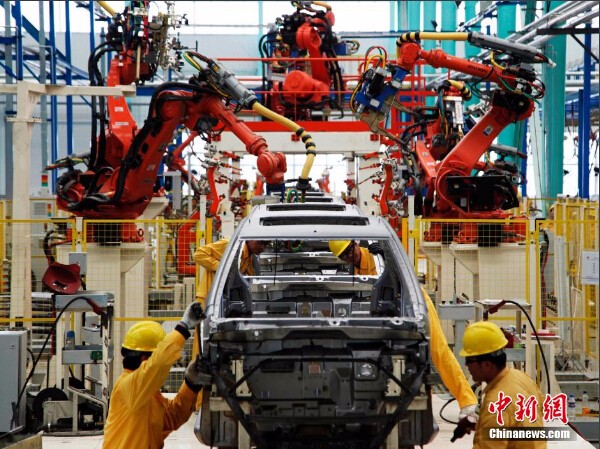 中国先进水平新能源汽车生产线在威海投产