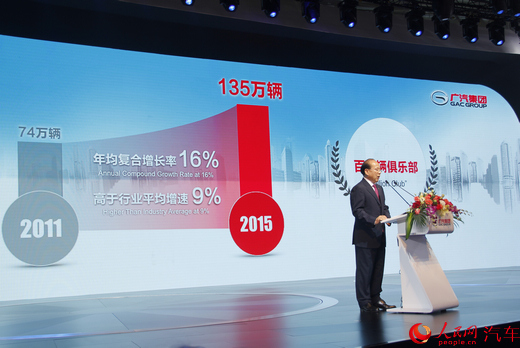 广汽集团营业收入目标4000亿元 发布自主研发电动车