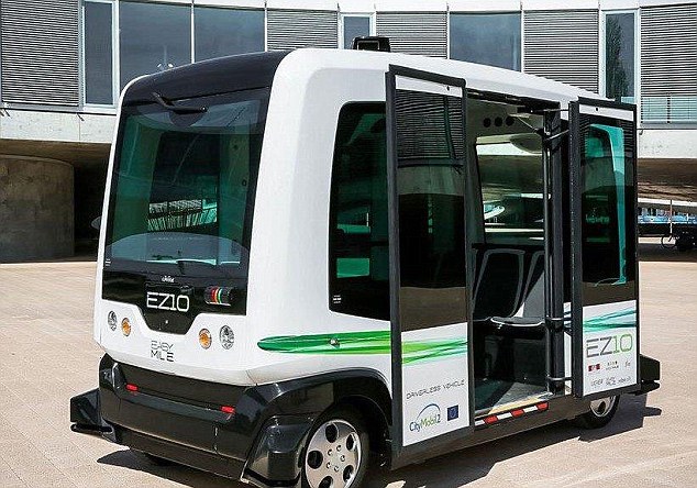 无人驾驶电动巴士首次载人路试 将在荷兰投入使用