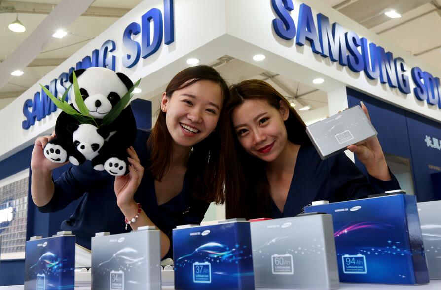 电动车充电新突破 三星SDI高功率电池一小时充满