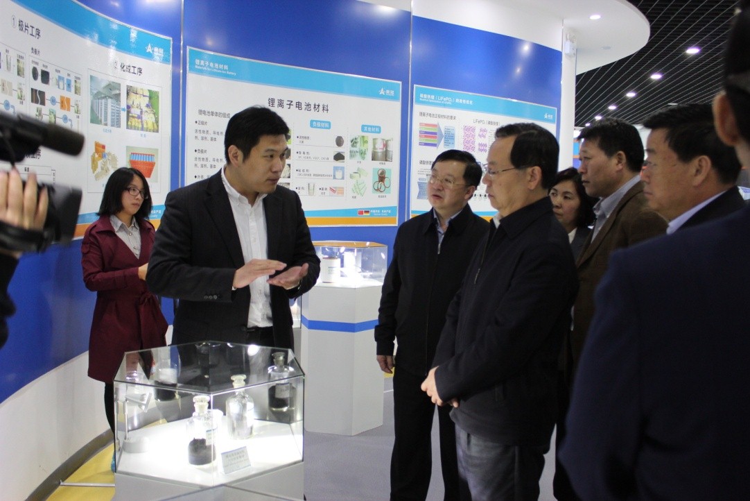 致公党中央常务副主席蒋作君一行到奥冠电池调研