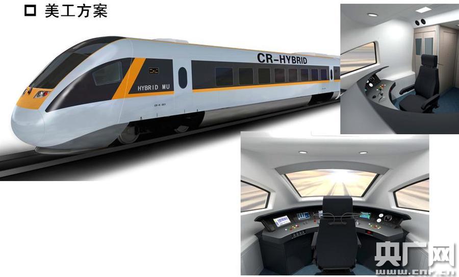 中国首列混合动力动车组诞生 最高时速160公里