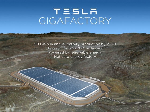特斯拉Gigafactory电池工厂7月29日举行开业典礼