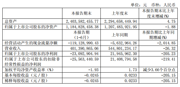 盛和资源：上半年业绩亏损2309万 稀土下游产业需求疲软