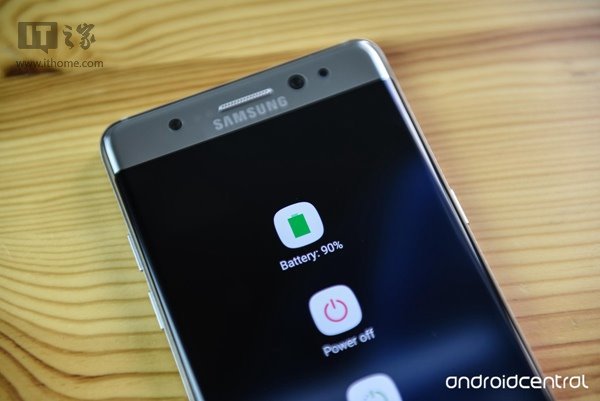 三星正式为Note7s推送更新：安全设备电池图标变绿