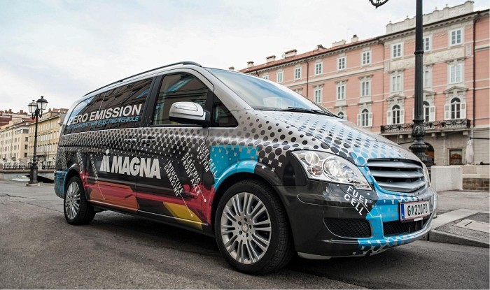 麦格纳研发长续航氢燃料电动车 边行驶边充电