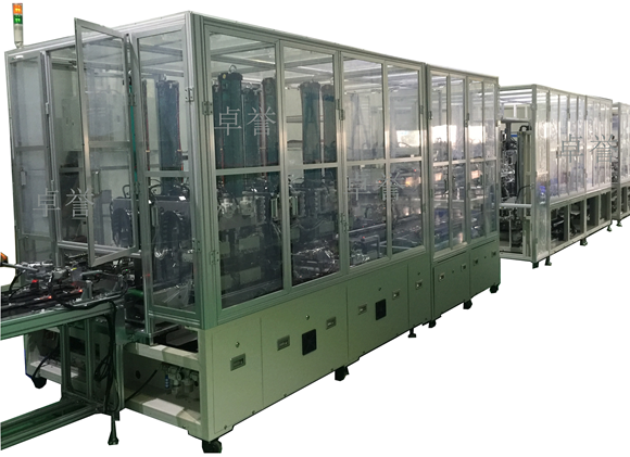 卓誉自动化方形锂电池裸电芯自动装配线