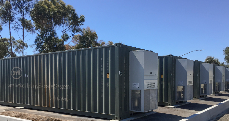 比亚迪加州大学圣地亚哥分校储能示范项目