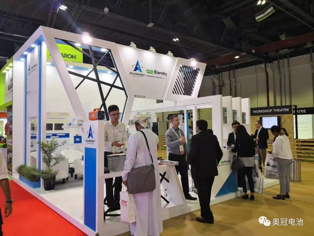 2018迪拜太阳能展会圆满落幕 奥冠电池获多家参展客商青睐和好评