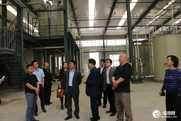 中国锂电新能源产业链调研团一行参观天力锂能