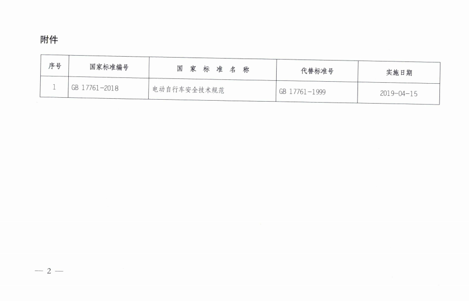 工信部：《电动自行车安全技术规范》强制性国家标准正式发布