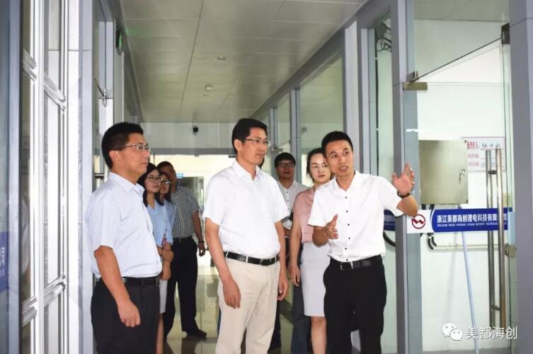 绍兴市副市长丁如兴一行调研美都海创 深入了解锂电上下游产业链