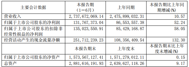 石大胜华主要会计数据（单位：元 币种：人民币）