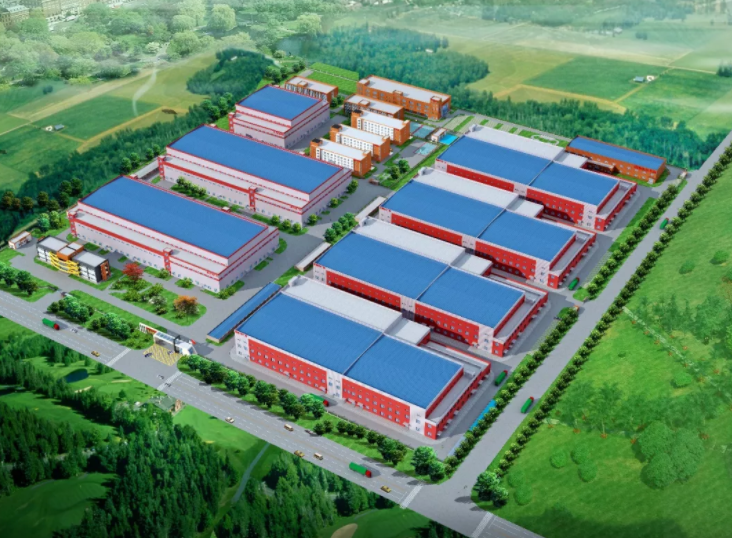 青海诺德锂电材料产业园年产65000吨高端锂电铜箔工程项目鸟瞰图
