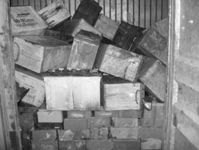 被查获的废旧电池