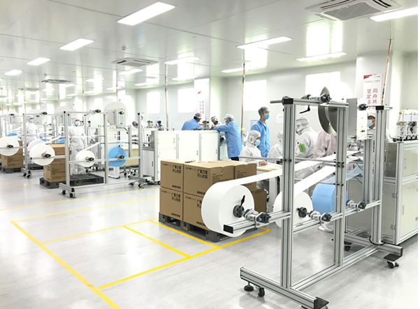 广汽集团正式开始自制口罩的批量生产