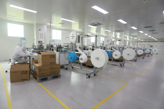 广汽自制口罩无尘车间生产线