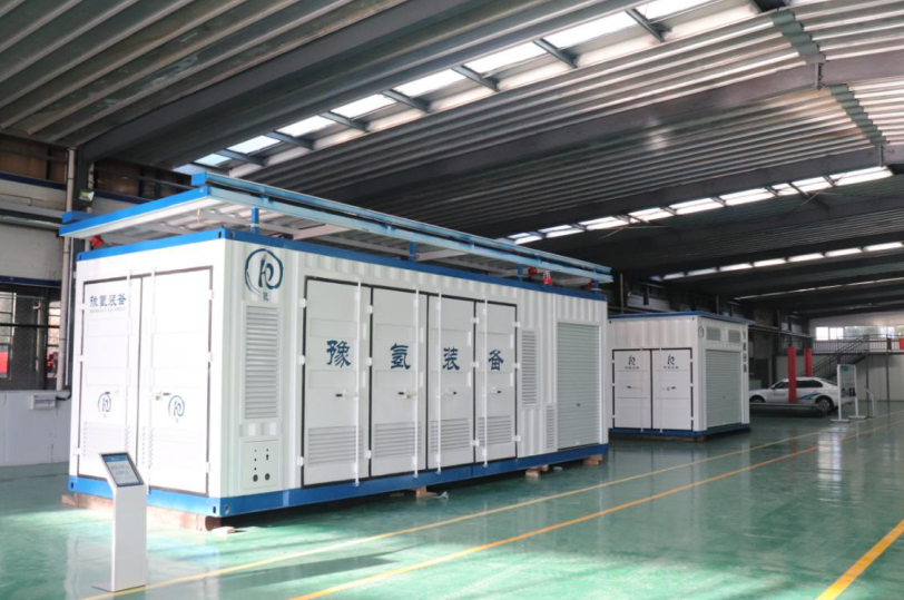 豫氢装备日加氢500公斤撬装式加氢站成套设备运往青岛
