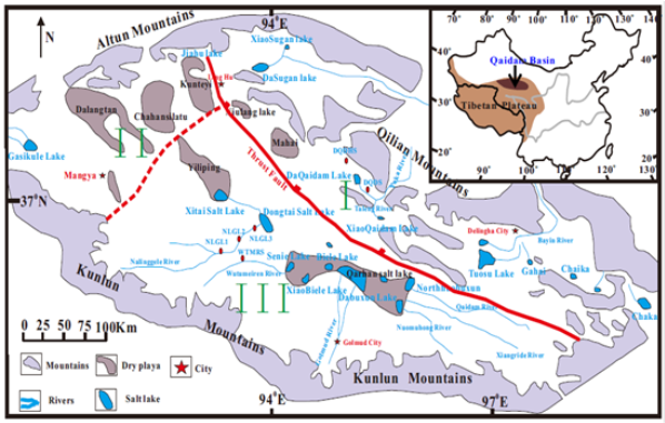 柴达木盆地盐湖锂同位素分区
