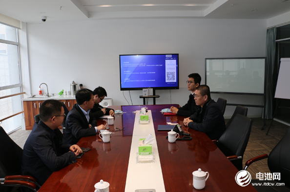 中国电池新能源产业链调研团一行与中科华联相关领导交流、座谈