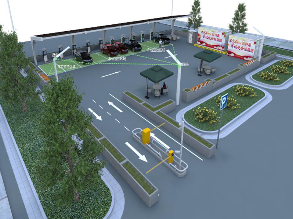 海南电网博鳌乐城智能电网综合示范区光储充一体化项目，图片来源于动力源官网