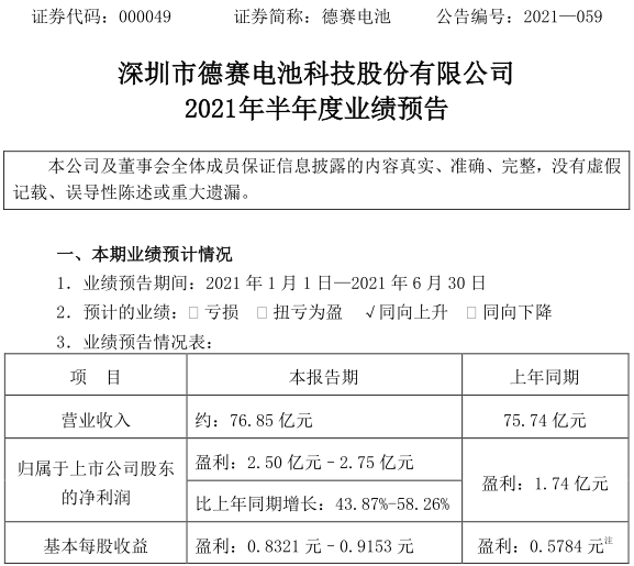 德赛电池 德赛电池